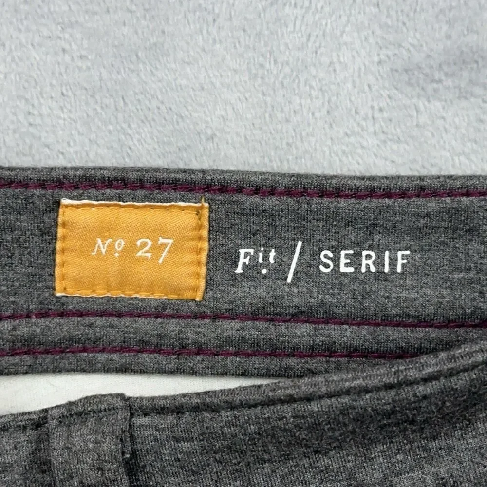 Pilcro and the Letterpress Serif Ponte Knit Skinny Pants Gray Womens Size 27